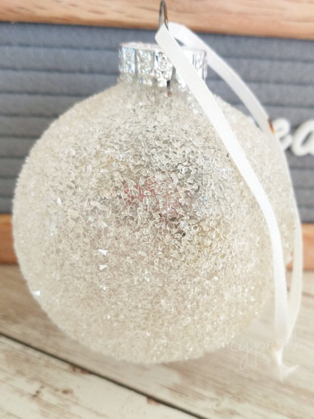 Mickey Mouse Tree Ornament Vintage Disney Frosted Glass Snowball Holiday Bulb - Picture 2 of 14